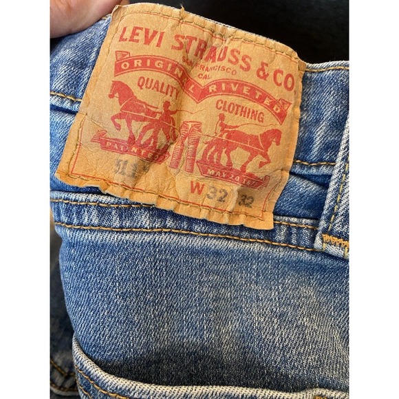 LEVI'S Men's 511 Slim Stretch Cotton 5 Pocket Denim Jeans Blue 36/32 MED WASH - Picture 7 of 8